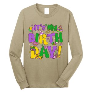 ItS My Birthday Mardi Gras Funny Bday Long Sleeve Shirt