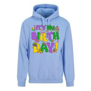 ItS My Birthday Mardi Gras Funny Bday Unisex Surf Hoodie