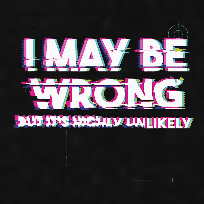 I May Be Wrong But Its Highly Unlikely Static Glitch Ladies PosiCharge Tri-Blend Wicking Tank