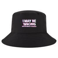 I May Be Wrong But Its Highly Unlikely Static Glitch Cool Comfort Performance Bucket Hat