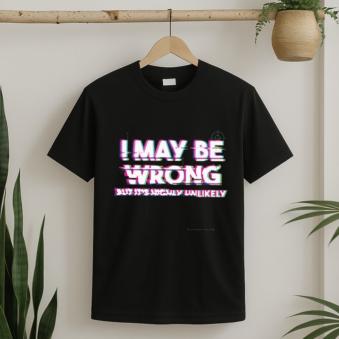 I May Be Wrong But Its Highly Unlikely Static Glitch T-Shirt
