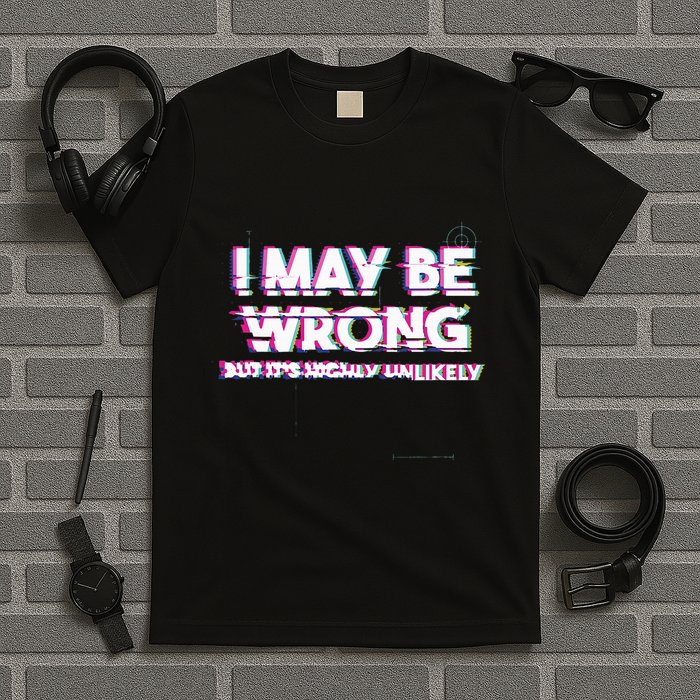 I May Be Wrong But Its Highly Unlikely Static Glitch T-Shirt