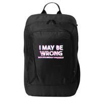 I May Be Wrong But Its Highly Unlikely Static Glitch City Backpack