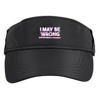 I May Be Wrong But Its Highly Unlikely Static Glitch Adult Drive Performance Visor
