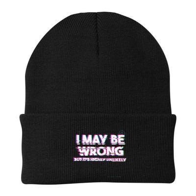 I May Be Wrong But Its Highly Unlikely Static Glitch Beanie