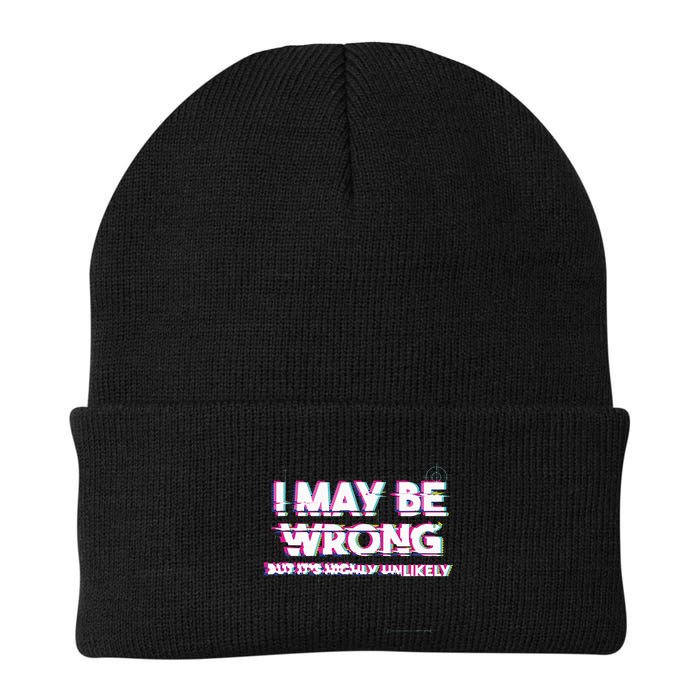I May Be Wrong But Its Highly Unlikely Static Glitch Beanie
