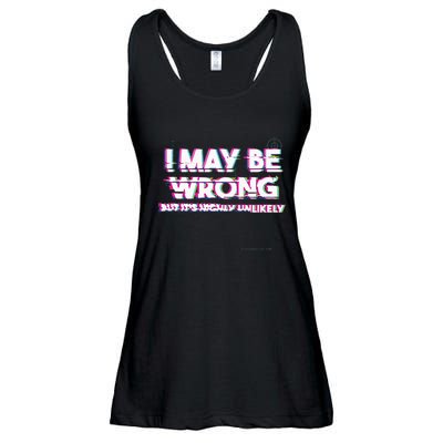 I May Be Wrong But Its Highly Unlikely Static Glitch Ladies Essential Flowy Tank