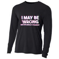 I May Be Wrong But Its Highly Unlikely Static Glitch Cooling Performance Long Sleeve Crew