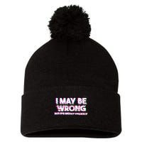 I May Be Wrong But Its Highly Unlikely Static Glitch Pom Pom 12in Knit Beanie