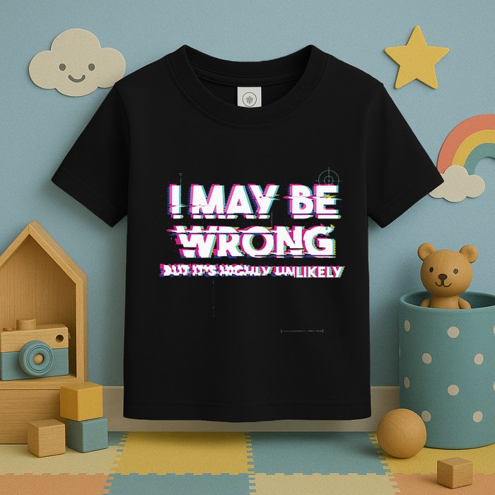 I May Be Wrong But Its Highly Unlikely Static Glitch Toddler T-Shirt