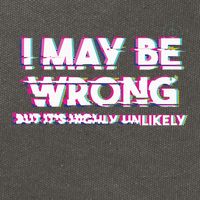 I May Be Wrong But Its Highly Unlikely Static Glitch Cotton Canvas Backpack