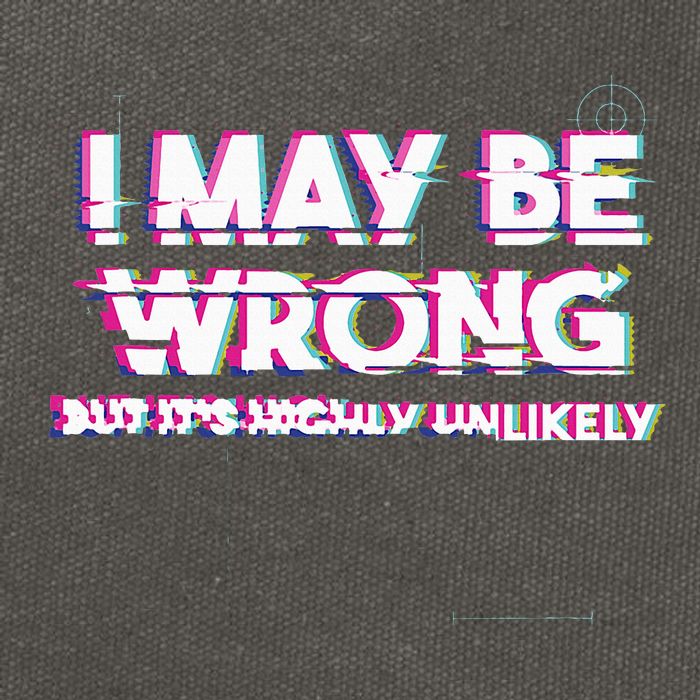 I May Be Wrong But Its Highly Unlikely Static Glitch Cotton Canvas Backpack