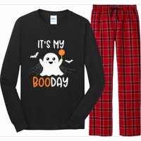 Its My Boo Day Cute Halloween Birthday Ghost Long Sleeve Pajama Set