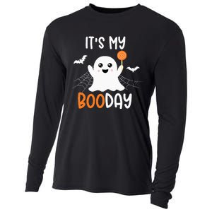 Its My Boo Day Cute Halloween Birthday Ghost Cooling Performance Long Sleeve Crew