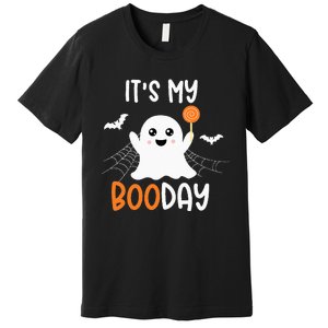 Its My Boo Day Cute Halloween Birthday Ghost Premium T-Shirt