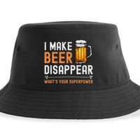 I Make Beer Disappear WhatS Your Superpower Funny Drinking Sustainable Bucket Hat