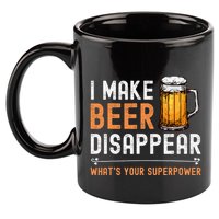 I Make Beer Disappear WhatS Your Superpower Funny Drinking 11oz C Handle Ceramic Mug