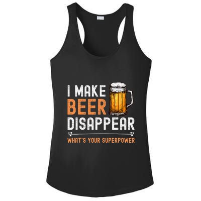 I Make Beer Disappear WhatS Your Superpower Funny Drinking Ladies PosiCharge Competitor Racerback Tank