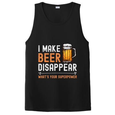 I Make Beer Disappear WhatS Your Superpower Funny Drinking PosiCharge Competitor Tank