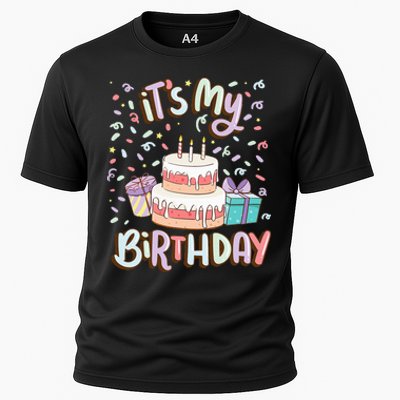 ItS My Birthday Cake Donut Confetti Cooling Performance Crew T-Shirt