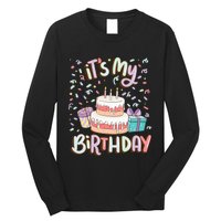 ItS My Birthday Cake Donut Confetti Long Sleeve Shirt