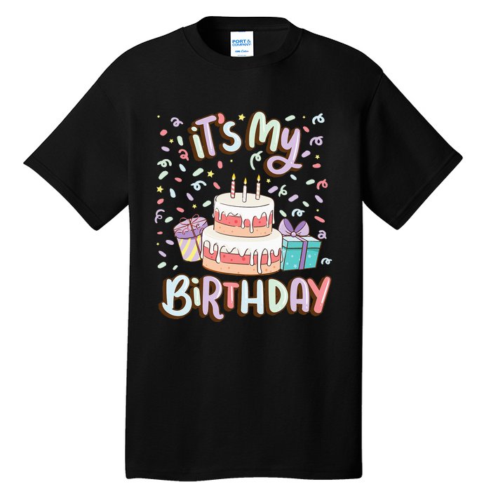 ItS My Birthday Cake Donut Confetti Tall T-Shirt