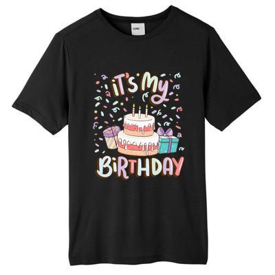 ItS My Birthday Cake Donut Confetti Tall Fusion ChromaSoft Performance T-Shirt