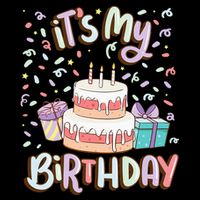 ItS My Birthday Cake Donut Confetti Drawstring Bag