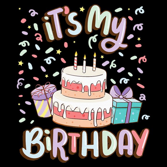 ItS My Birthday Cake Donut Confetti Drawstring Bag
