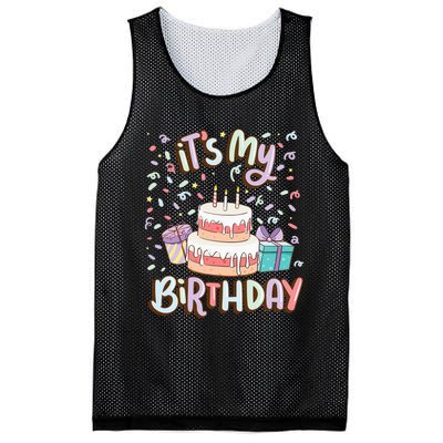 ItS My Birthday Cake Donut Confetti Mesh Reversible Basketball Jersey Tank