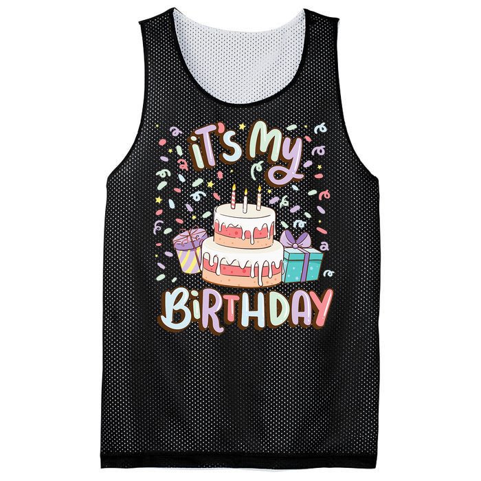 ItS My Birthday Cake Donut Confetti Mesh Reversible Basketball Jersey Tank