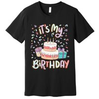 ItS My Birthday Cake Donut Confetti Premium T-Shirt