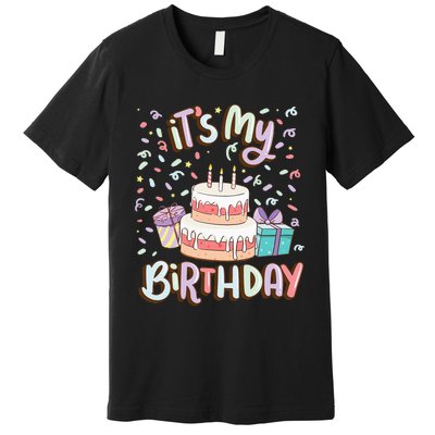 ItS My Birthday Cake Donut Confetti Premium T-Shirt