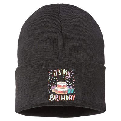 ItS My Birthday Cake Donut Confetti Sustainable Knit Beanie