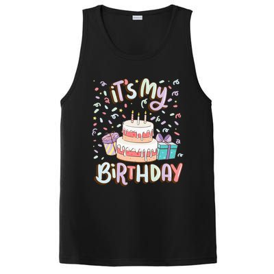 ItS My Birthday Cake Donut Confetti PosiCharge Competitor Tank