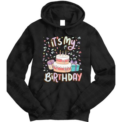 ItS My Birthday Cake Donut Confetti Tie Dye Hoodie