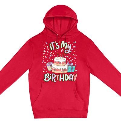 ItS My Birthday Cake Donut Confetti Premium Pullover Hoodie