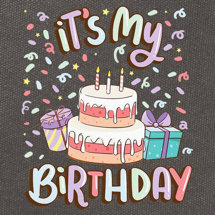 ItS My Birthday Cake Donut Confetti Cotton Canvas Backpack