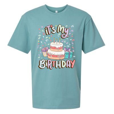 ItS My Birthday Cake Donut Confetti Sueded Cloud Jersey T-Shirt