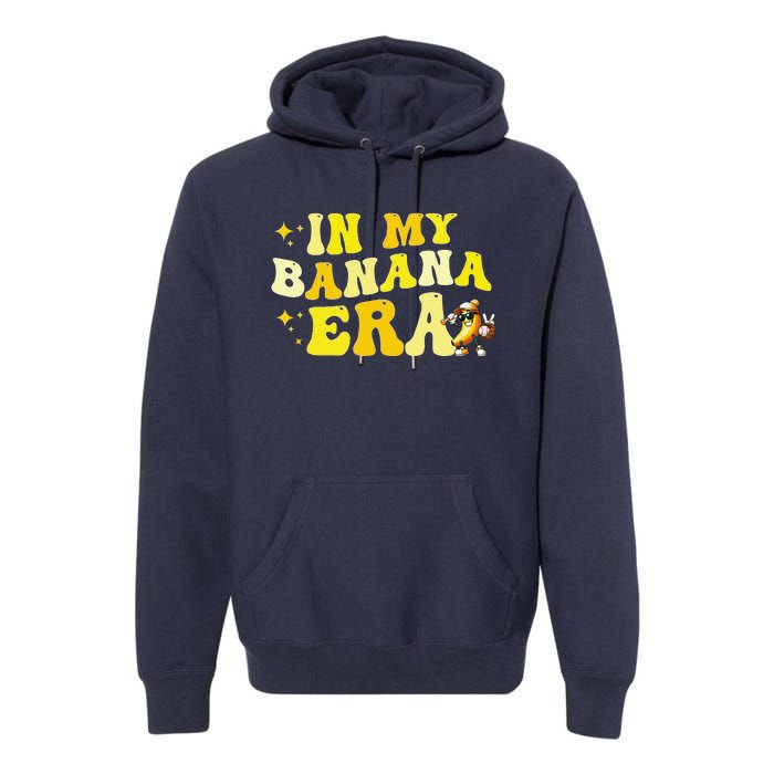 In My Banana Era Fruit Lover Baseball Player Premium Hoodie