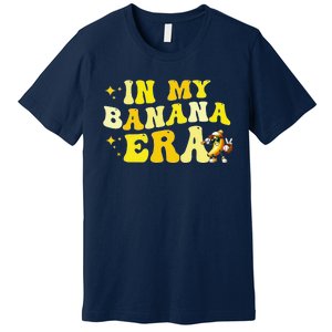 In My Banana Era Fruit Lover Baseball Player Premium T-Shirt