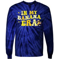 In My Banana Era Fruit Lover Baseball Player Tie-Dye Long Sleeve Shirt