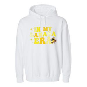 In My Banana Era Fruit Lover Baseball Player Garment-Dyed Fleece Hoodie