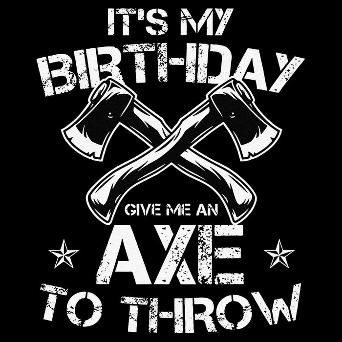 It's My Birthday Axe Throwing Lover Funny B-Day Famer Party Flexfit Unipanel Trucker Cap