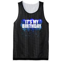 Its My Birthday Happy Birthday Funny Balloon Gift Mesh Reversible Basketball Jersey Tank