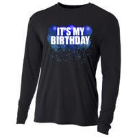 Its My Birthday Happy Birthday Funny Balloon Gift Cooling Performance Long Sleeve Crew