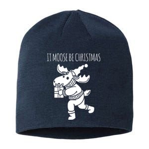 It Moose Be Christmas Humor Holiday Sustainable Beanie