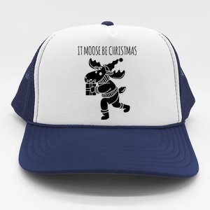 It Moose Be Christmas Humor Holiday Trucker Hat