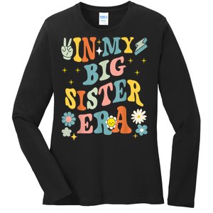 In My Big Sis Era Baby Big Sis Baby Anouncement Ladies Long Sleeve Shirt