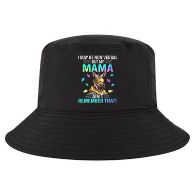 I May Be Non Verbal But My Mama Aint Remember That Giraffe Cool Comfort Performance Bucket Hat